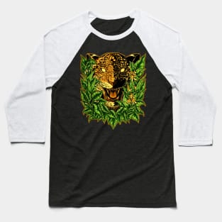 Lightning Leopard Deep Forest Baseball T-Shirt